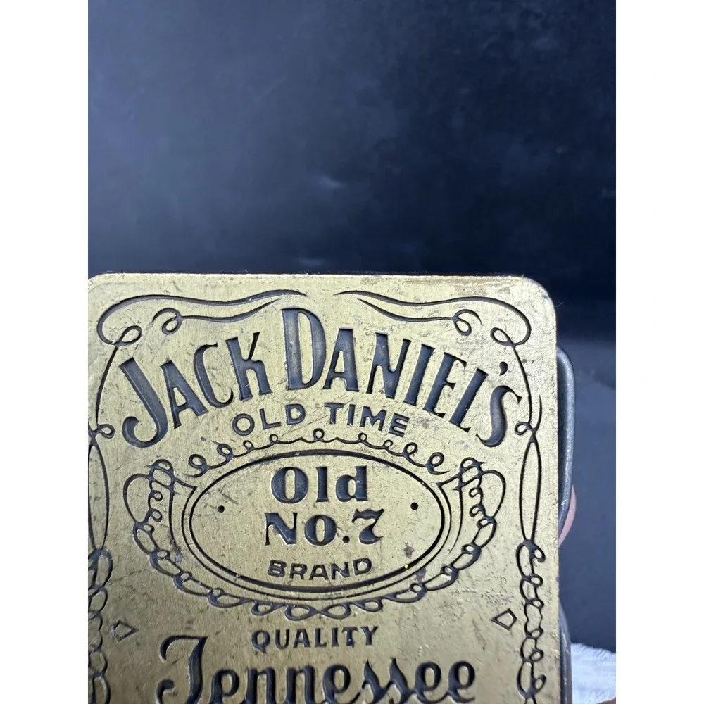 Vintage Jack Daniels Belt Buckle Gold Tone Western Old No. 7 Tennessee Whiskey